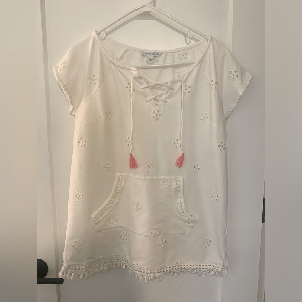 Southern Tide Embroidered Top, size M